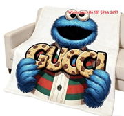 Gucci Cookie Monster Throw Blankets IMG_2995